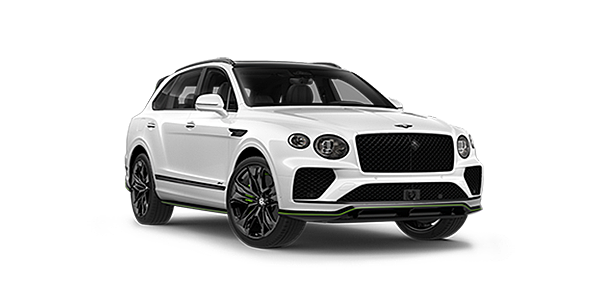 Bentley Al Khobar Bentley Bentayga Speed SUV in Snow Quartz Pearlescent by Mulliner white paint
