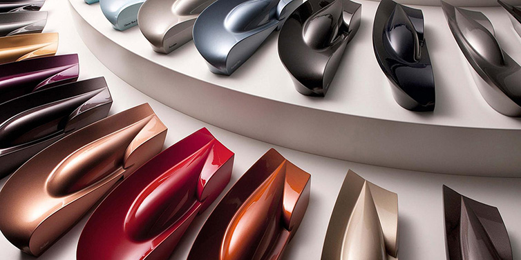 Bentley Al Khobar Display of Bentley paint colour samples
